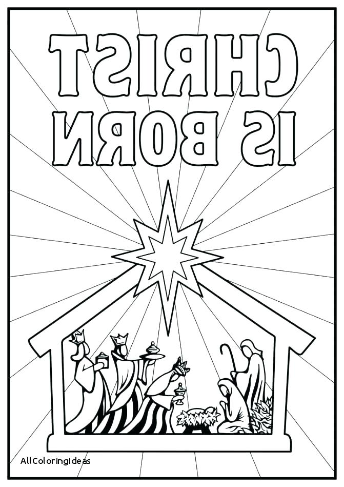 Christmas Nativity Scene Coloring Pages at GetDrawings | Free download