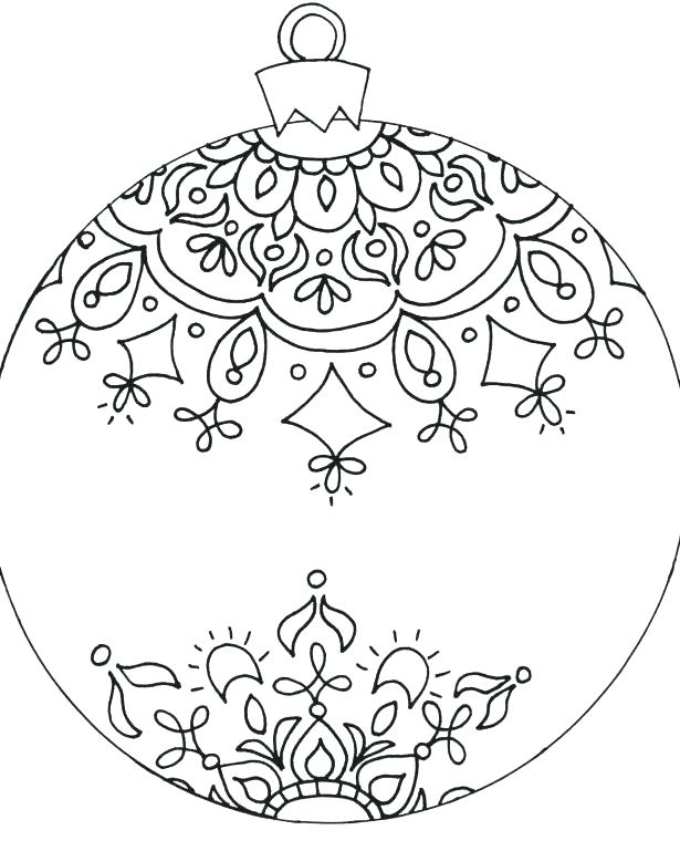 615x769 Christmas Ornaments Coloring Pages Ornaments Coloring Page