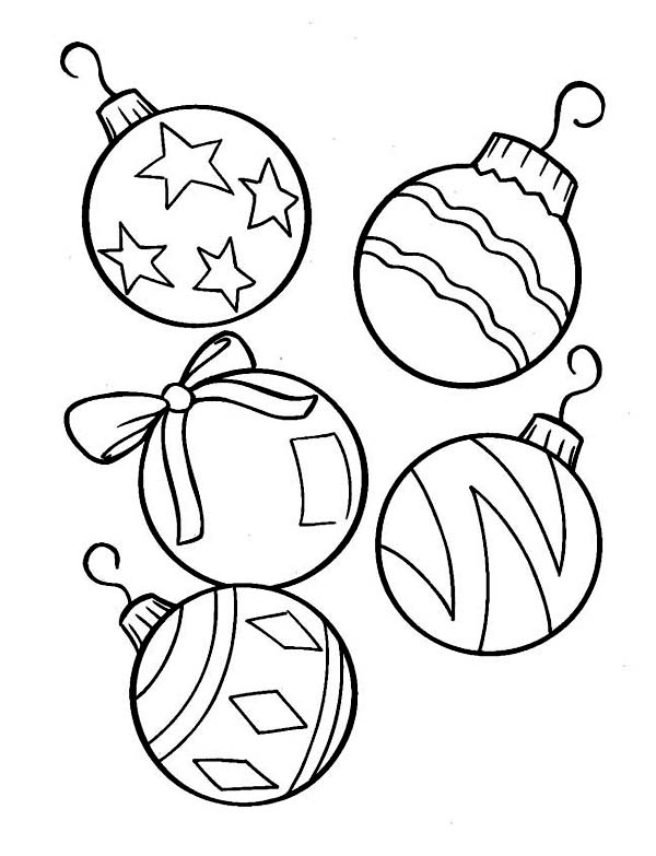 600x783 Christmas Tree Ornament Coloring Page