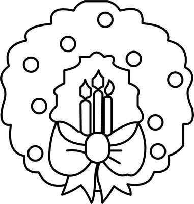 381x400 Christmas Decoration Coloring Pages Christmas Decorations Coloring
