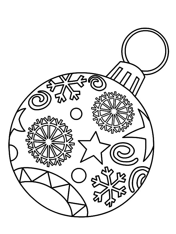 600x800 Free Printable Christmas Ornament Coloring Pages Christmas