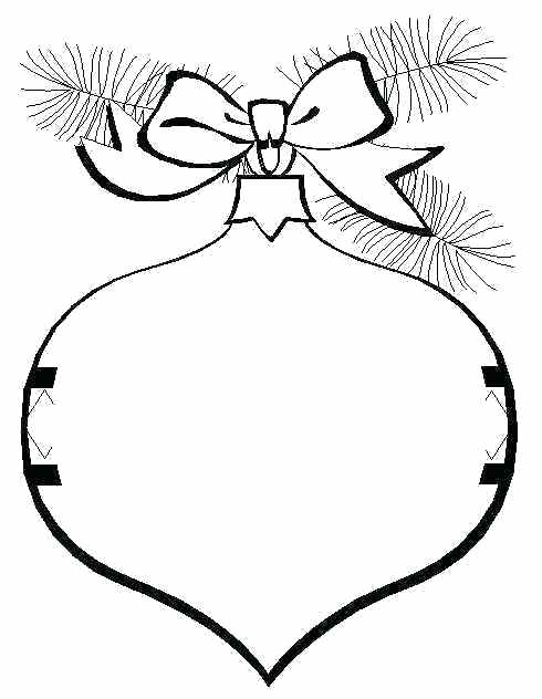 490x632 Coloring Pages Christmas Ornaments