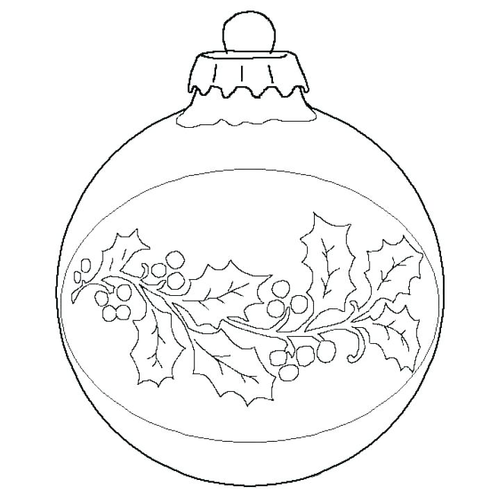 704x704 Coloring Pages Christmas Ornaments Printable Ornament Coloring