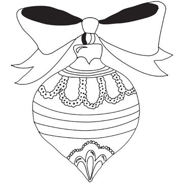 360x360 Christmas Ornament Coloring Pages Free Celebrations Coloring