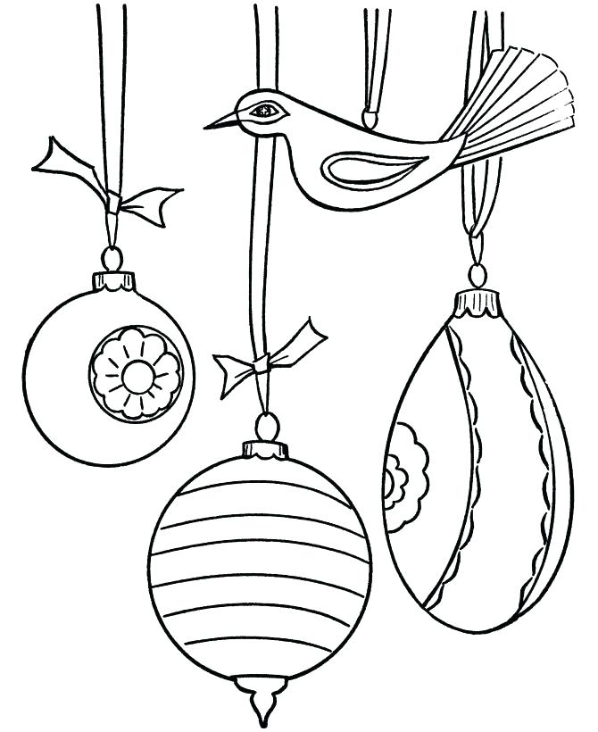 670x820 Coloring Pages Christmas Ornaments Printable Tree Coloring Tree