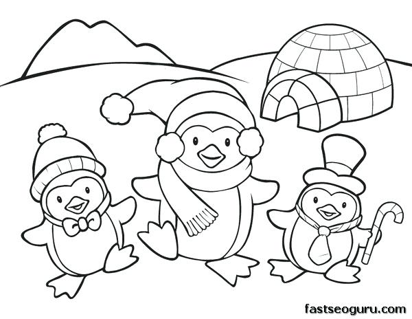 600x464 Printable Penguin Coloring Pages Animal Printable Coloring Pages