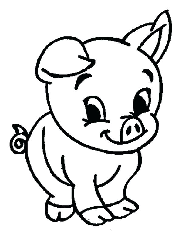 600x768 Coloring Pages Pig Coloring Page Pig Christmas Colouring Pages