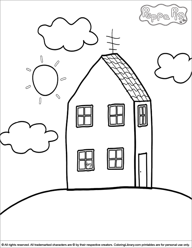 612x792 Homes Peppa Pig Christmas Coloring Pages