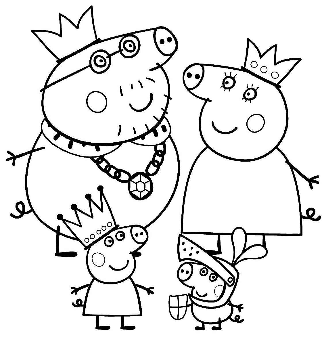 1120x1172 Peppa Pig Coloring Pages