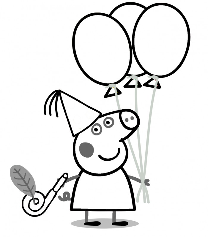 700x798 Peppa Pig Coloring Pages The Sun Flower Pages
