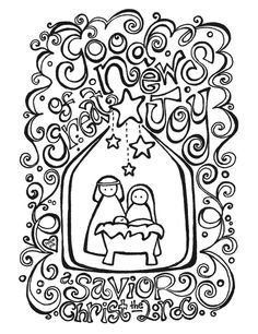 236x306 Free Nativity Coloring Page + Coloring Activity Placemat Bujo