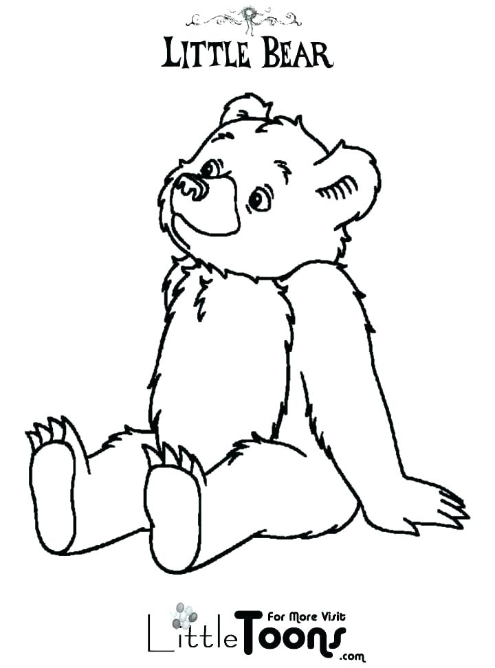 720x972 Little Bear Coloring Pages Bear Coloring Pages Little Bear