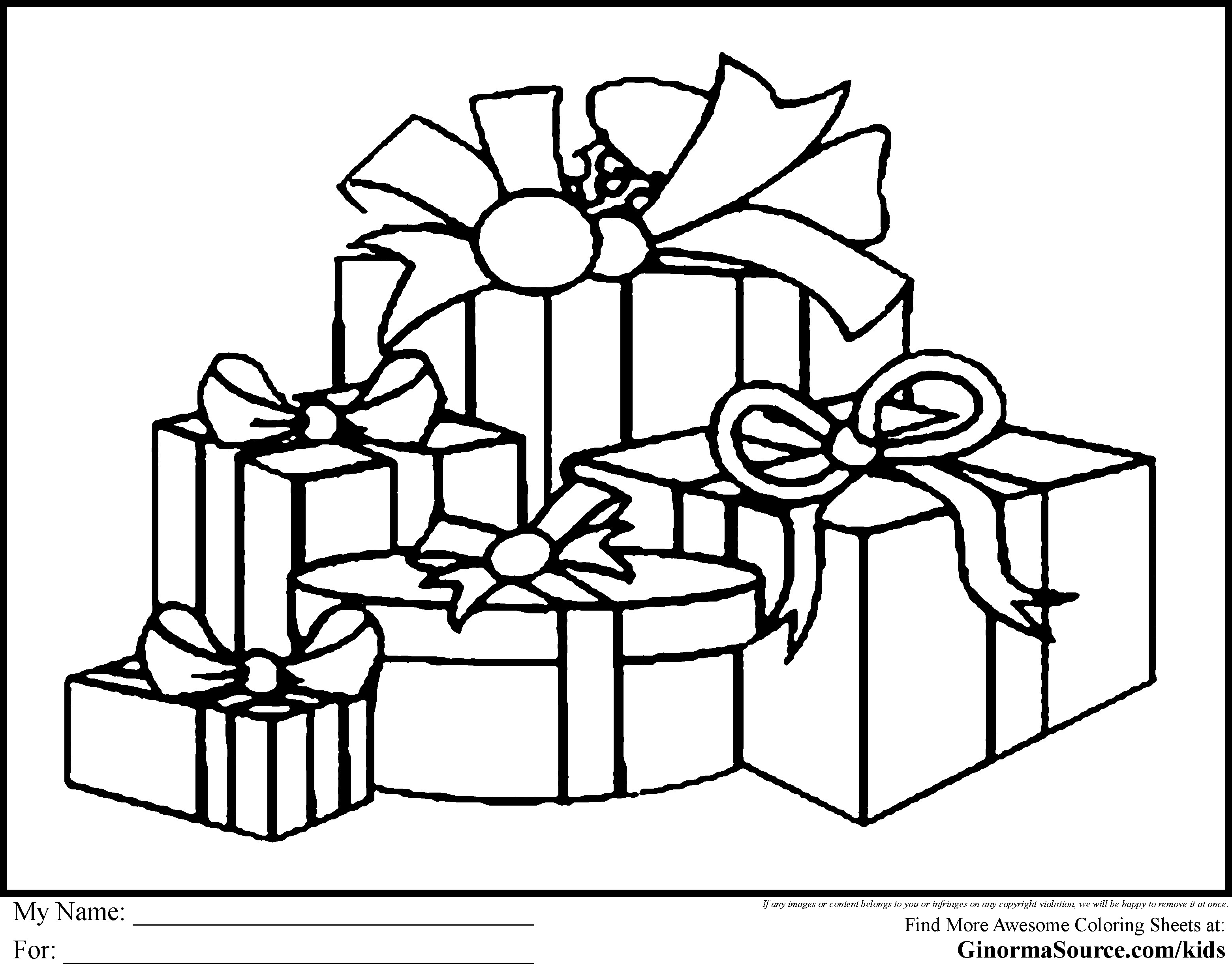 3120x2455 Christmas Present Coloring Pages Animebgx Throughout Presents Page