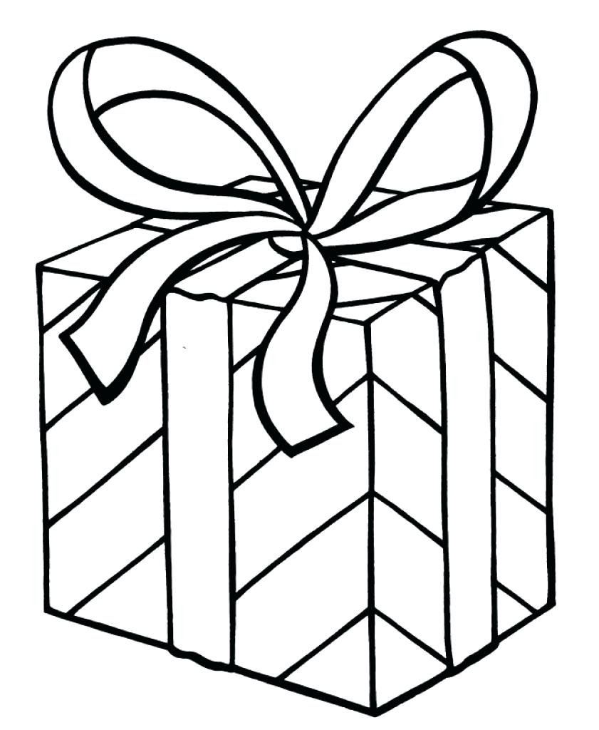 841x1024 Christmas Present Outline Clipart Ideas Within