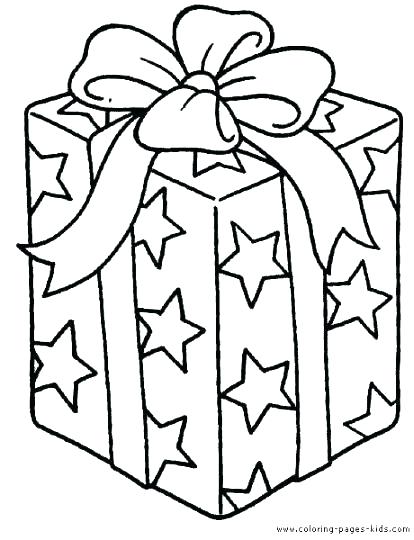 414x540 Christmas Present Coloring Pages Present Coloring Pages Gift
