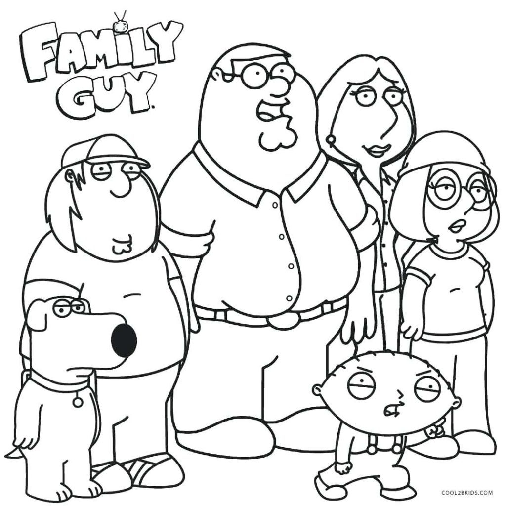 1024x1024 Coloring Pages Printable Coloring Page Family Guy Pages