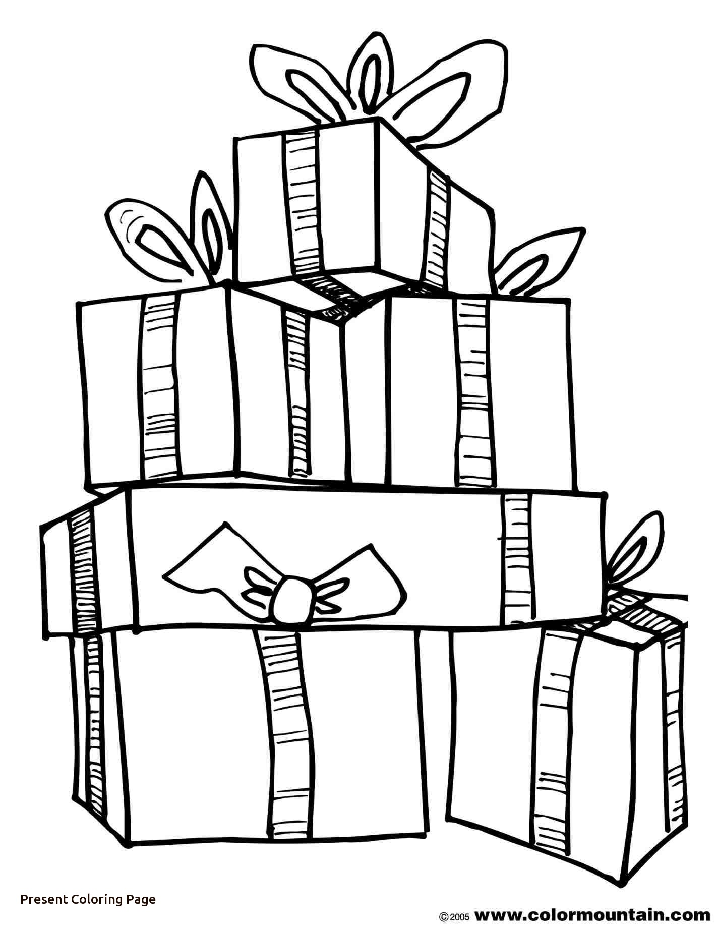 1422x1840 Christmas Present Coloring Pages Easy Free Presents Page Printable