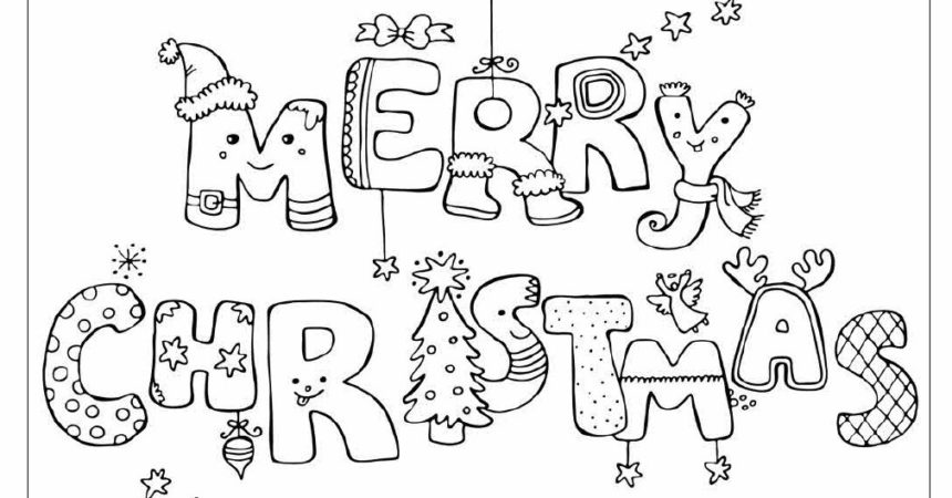 860x450 Christmas Print Out Coloring Pages