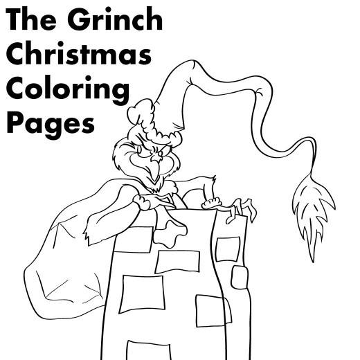 520x520 Grinch Christmas Printable Coloring Pages Holidappy