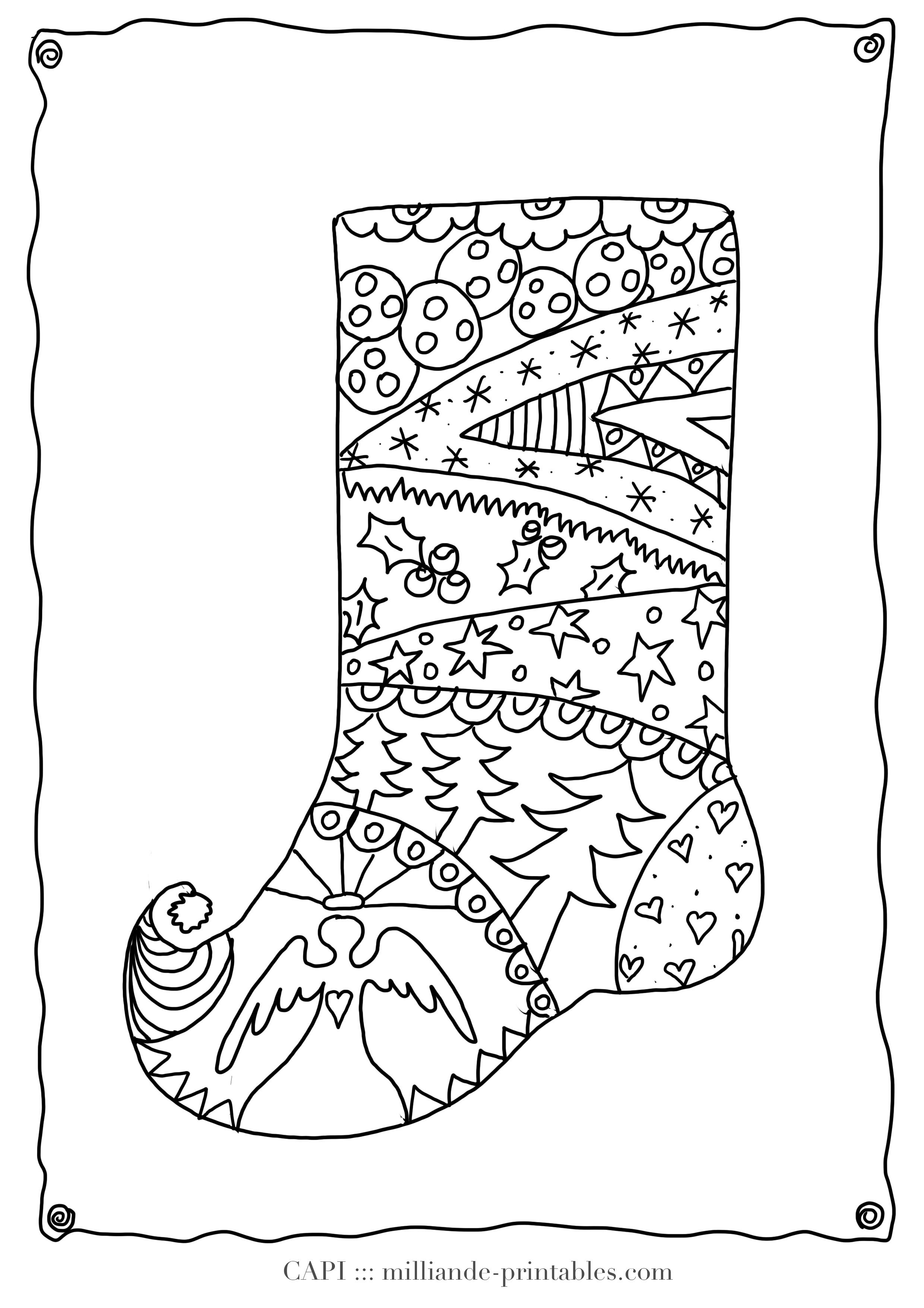 2480x3508 Christmas Adult Coloring Pages