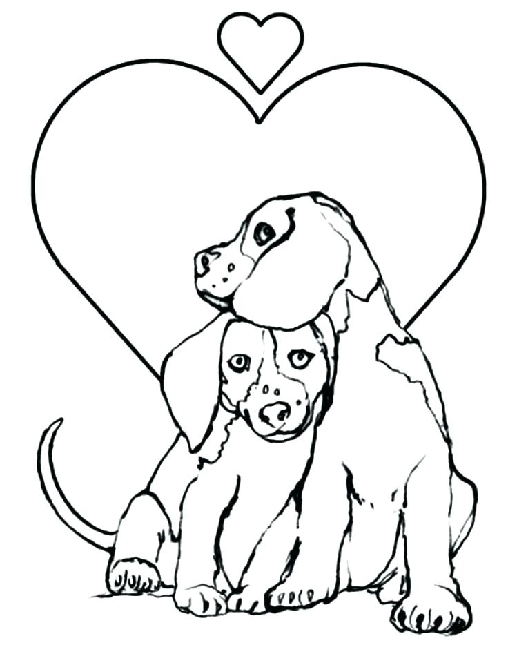 736x960 Puppy Color Page Puppy Coloring Pages Easy Preschool Printable