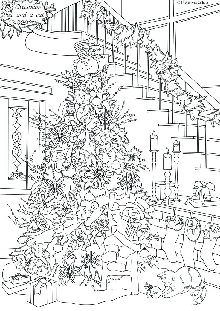 736x1040 Christmas Scene Coloring Pages Easy Coloring Pages Easy Coloring