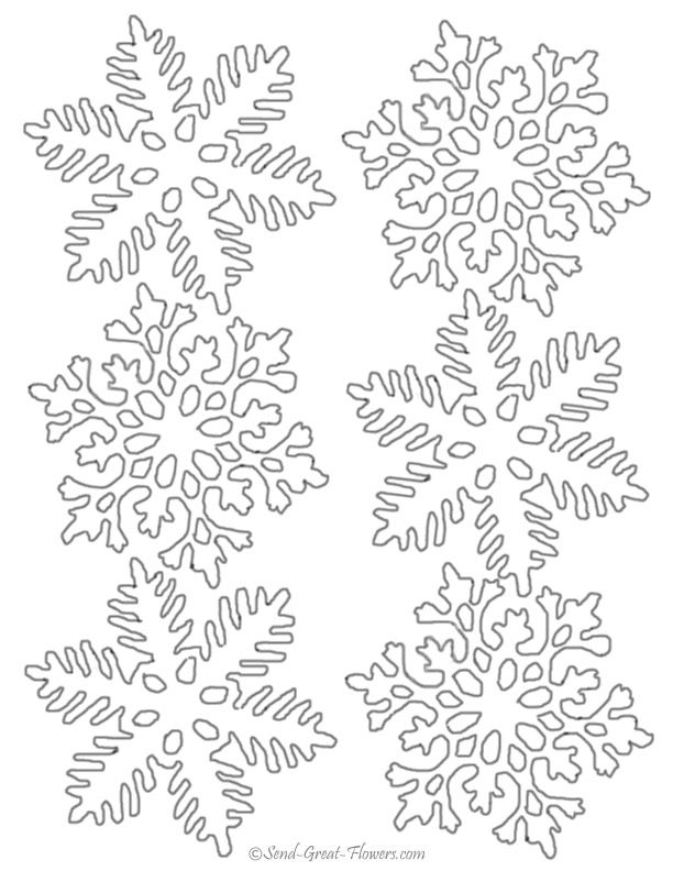 612x792 Snowflake Coloring Pages Page Printables And Labels