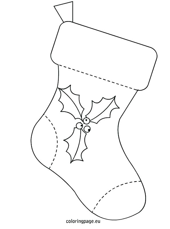 Christmas Socks Coloring Pages at GetDrawings | Free download