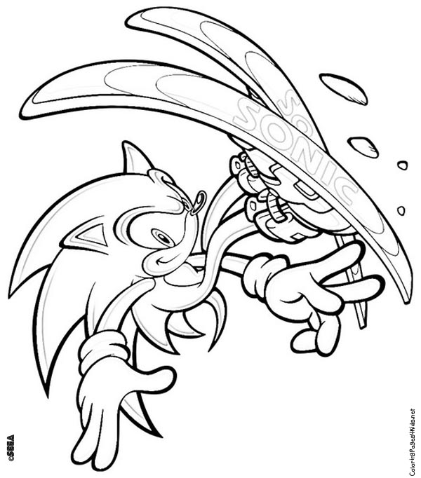 600x682 Sonic Coloring Pages To Print Sonic Coloring Pages For Kids