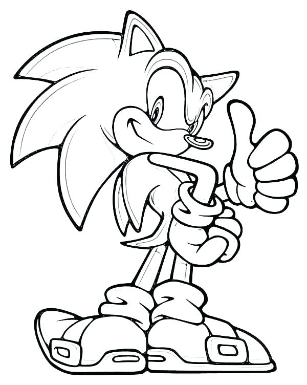 600x752 Sonic The Hedgehog Coloring Pages Sonic Knuckles Coloring Pages