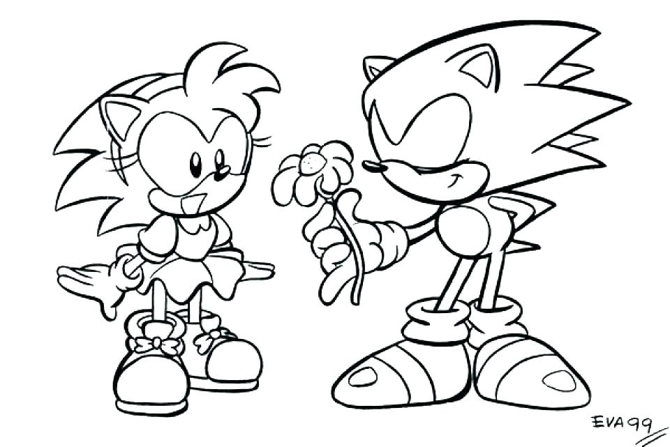 960x641 Christmas Sonic Coloring Pages Sonic The Hedgehog Coloring Page