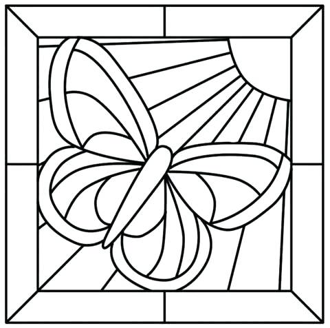 480x476 Stained Glass Coloring Pages Stained Glass Coloring Book Details