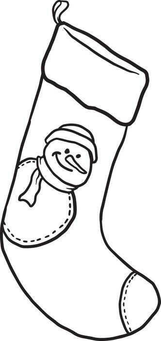 332x700 Stocking Coloring Page Printable Stocking Coloring Page