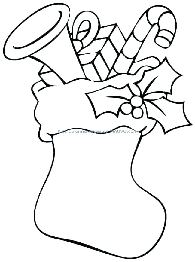 649x872 Christmas Stocking Coloring Page Free Stocking Coloring Page Large
