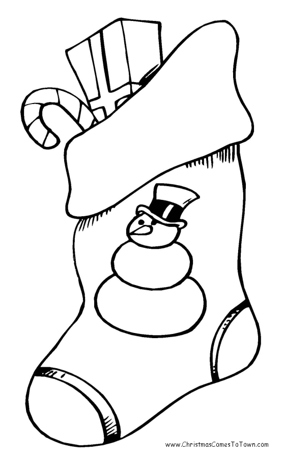 560x900 Christmas Stocking Coloring Pages