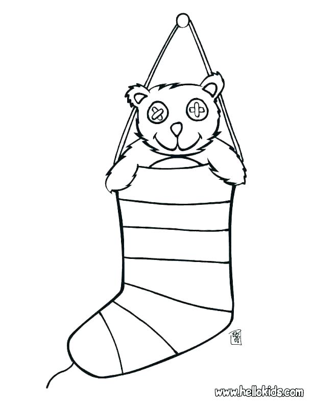 615x795 Christmas Stocking Coloring Pages Pattern Socks Coloring Pages