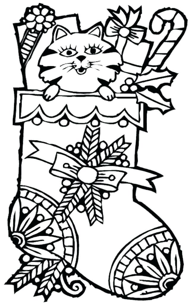 643x1024 Christmas Stocking Coloring Pages Stocking Coloring Pages Free