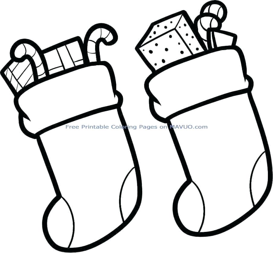 904x838 Printable Christmas Stocking Coloring Pages Printable Stocking