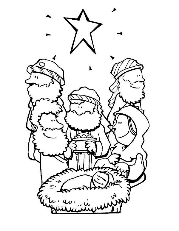 600x776 Star Of Bethlehem And Three Wise Men Bible Christmas Story