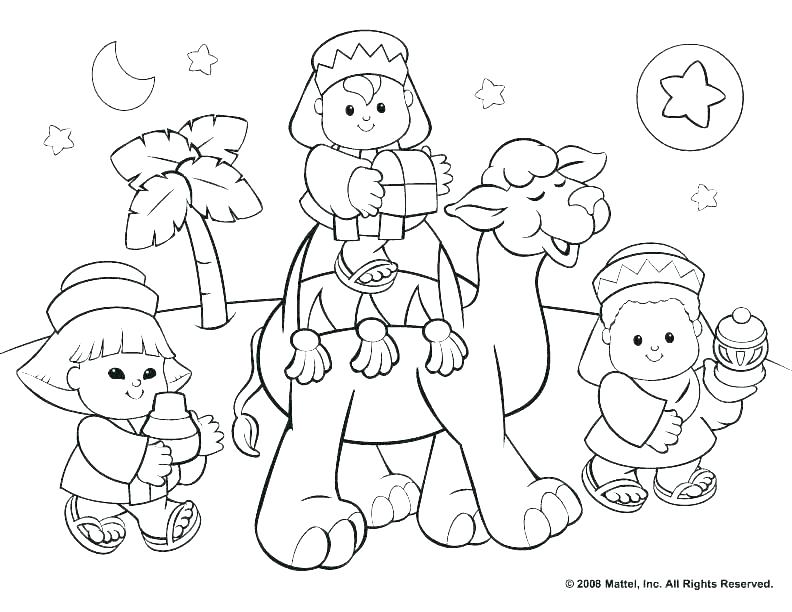 792x612 Preschool Christmas Story Coloring Pages Wreath Color Fuhrer Von