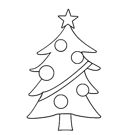 461x461 Christmas Tree Coloring Sheets Coloring Page