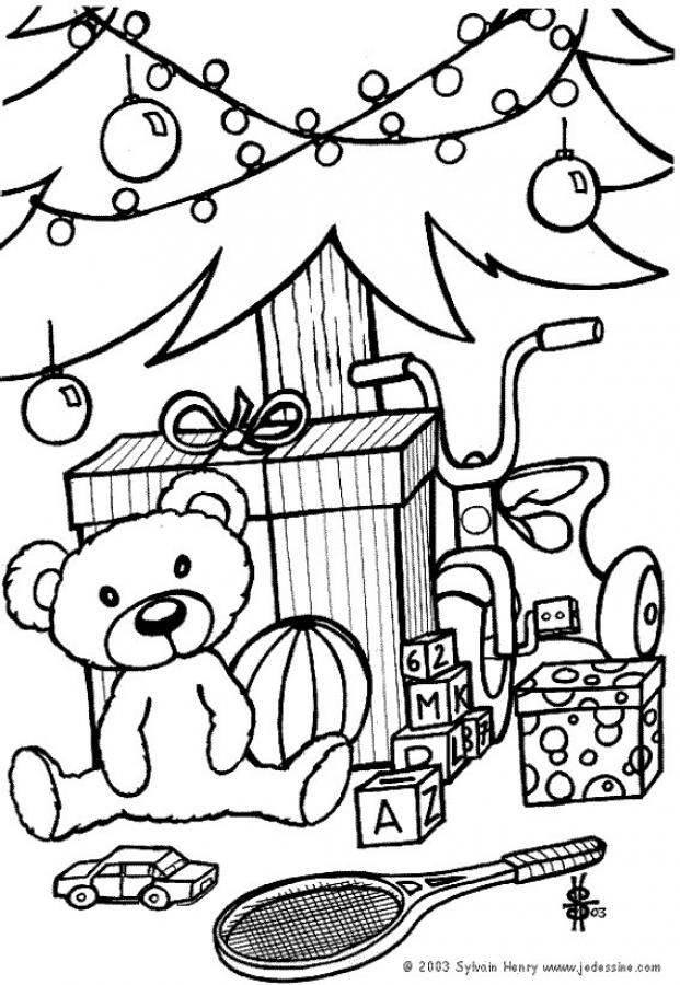 621x900 Kids Teddy Bear And Toys Coloring Pages