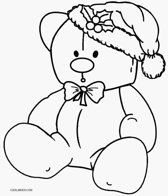560x650 Printable Teddy Bear Coloring Pages For Kids