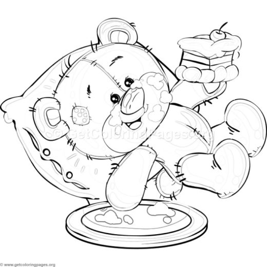 520x520 Christmas Teddy Bear Coloring Pages