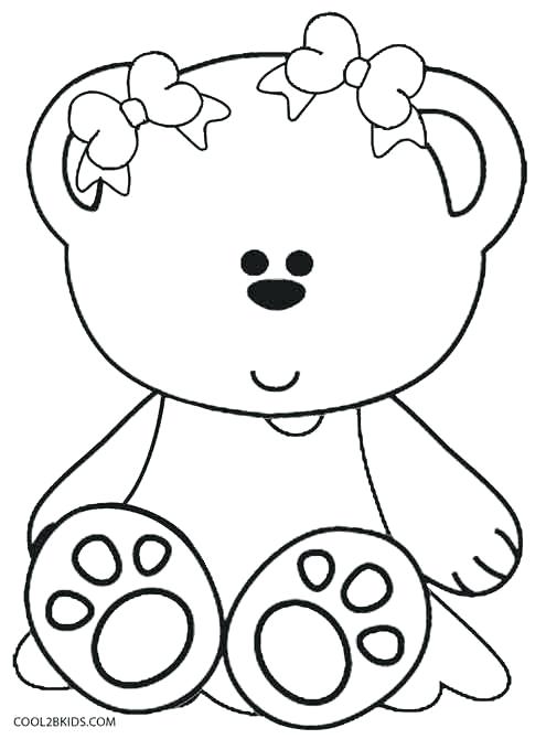 495x670 Teddy Bear Coloring Pages Free