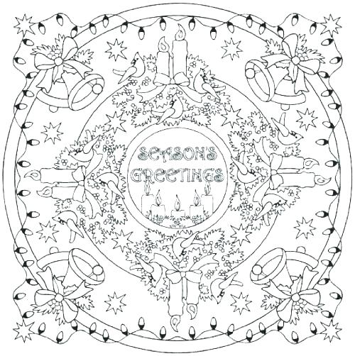 500x502 Christmas Mandala Coloring Pages Printable Mandala Coloring Pages