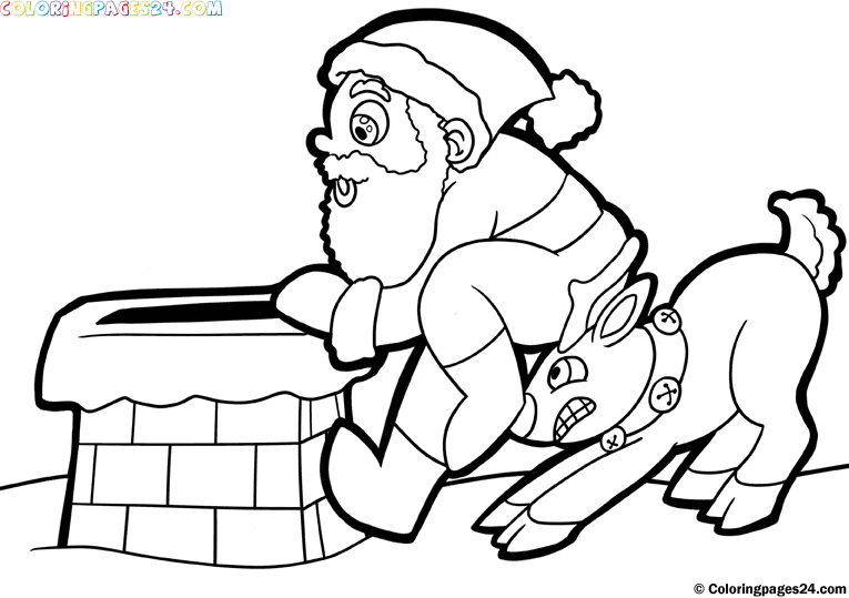 765x539 Free Printables Santa And Christmas Themed Coloring Pages Free