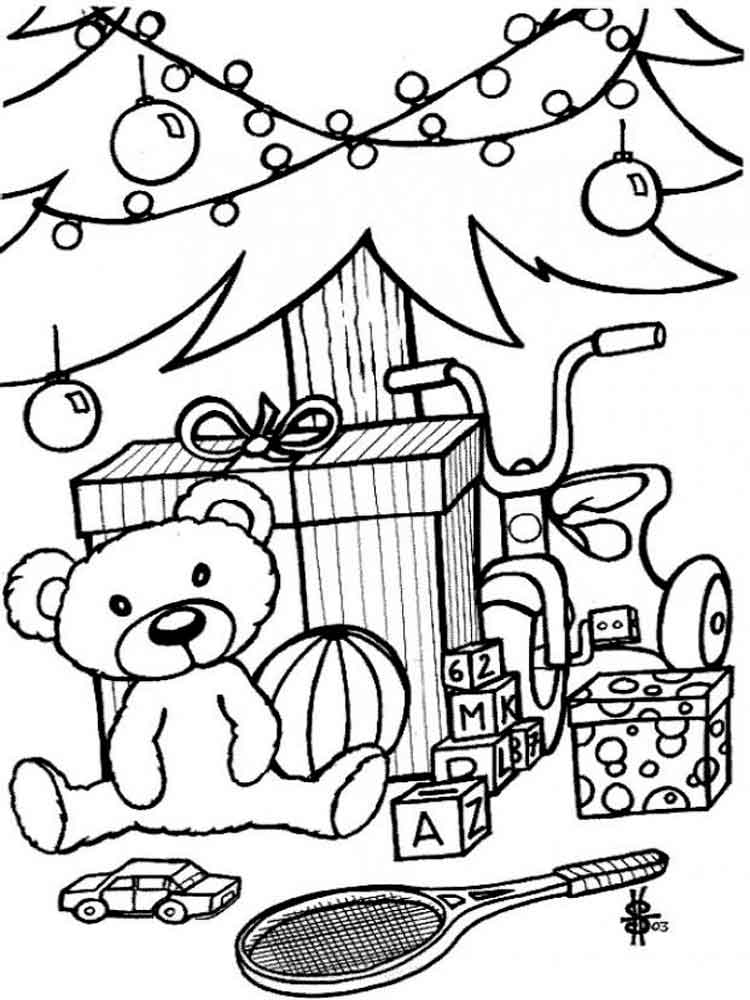 750x1000 Christmas Toys Coloring Pages Free Printable Christmas Toys