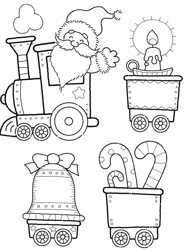 736x995 Christmas Coloring Pages To Print Trains Best Christmas Train