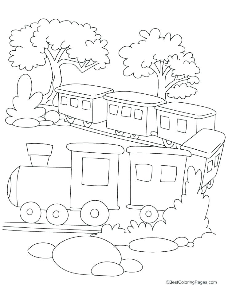742x960 Christmas Train Coloring Pages Coloring Train Pictures Polar